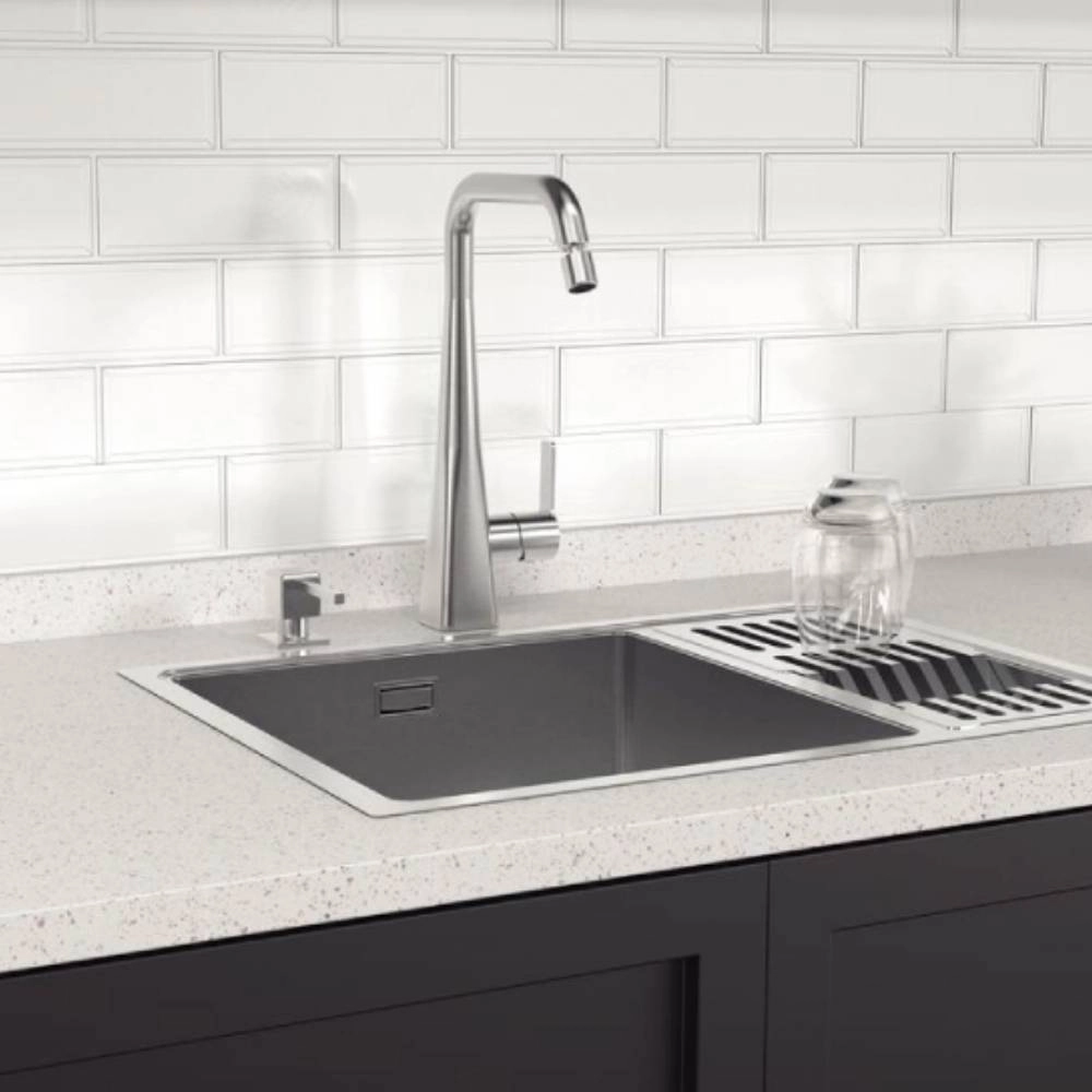 Monocomando Tramontina Design Collection Obelisk em Aço Inox