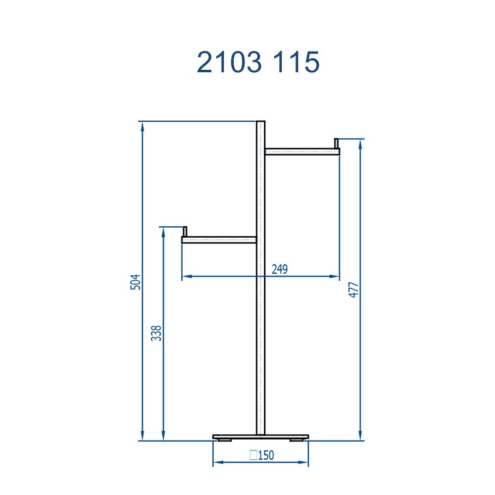 Papeleira de Piso com Reserva Paris Fani 2103 C115