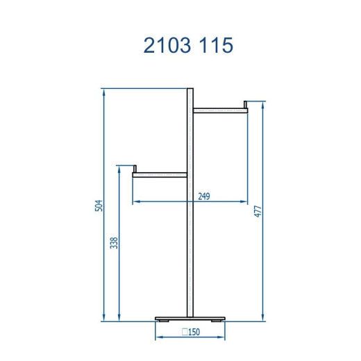 Papeleira de Piso com Reserva Paris Fani 2103 RV115 Papeleira de Piso com Reserva Paris Fani 2103 RV115