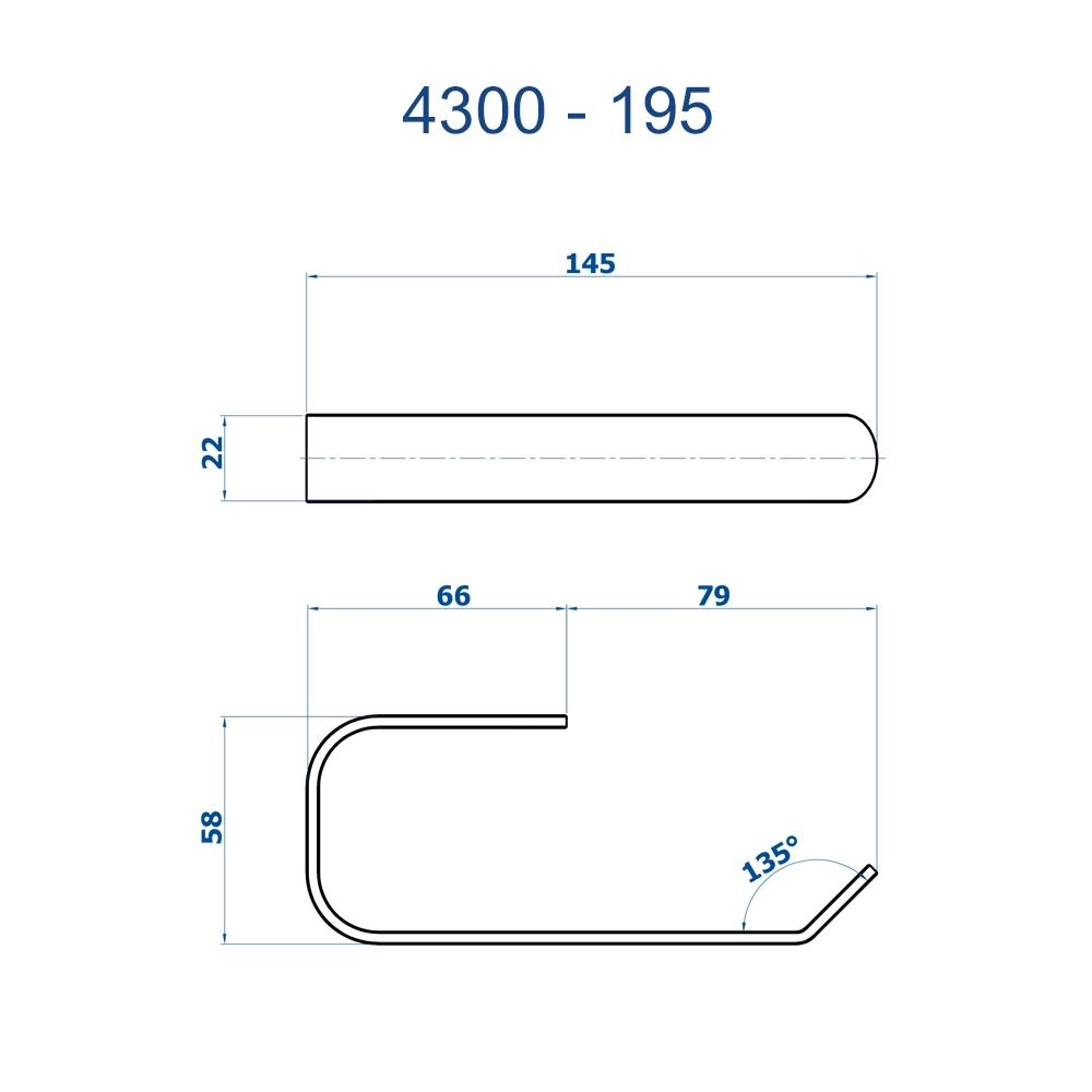 Papeleira sem Cobertura Soft 4300 BK195