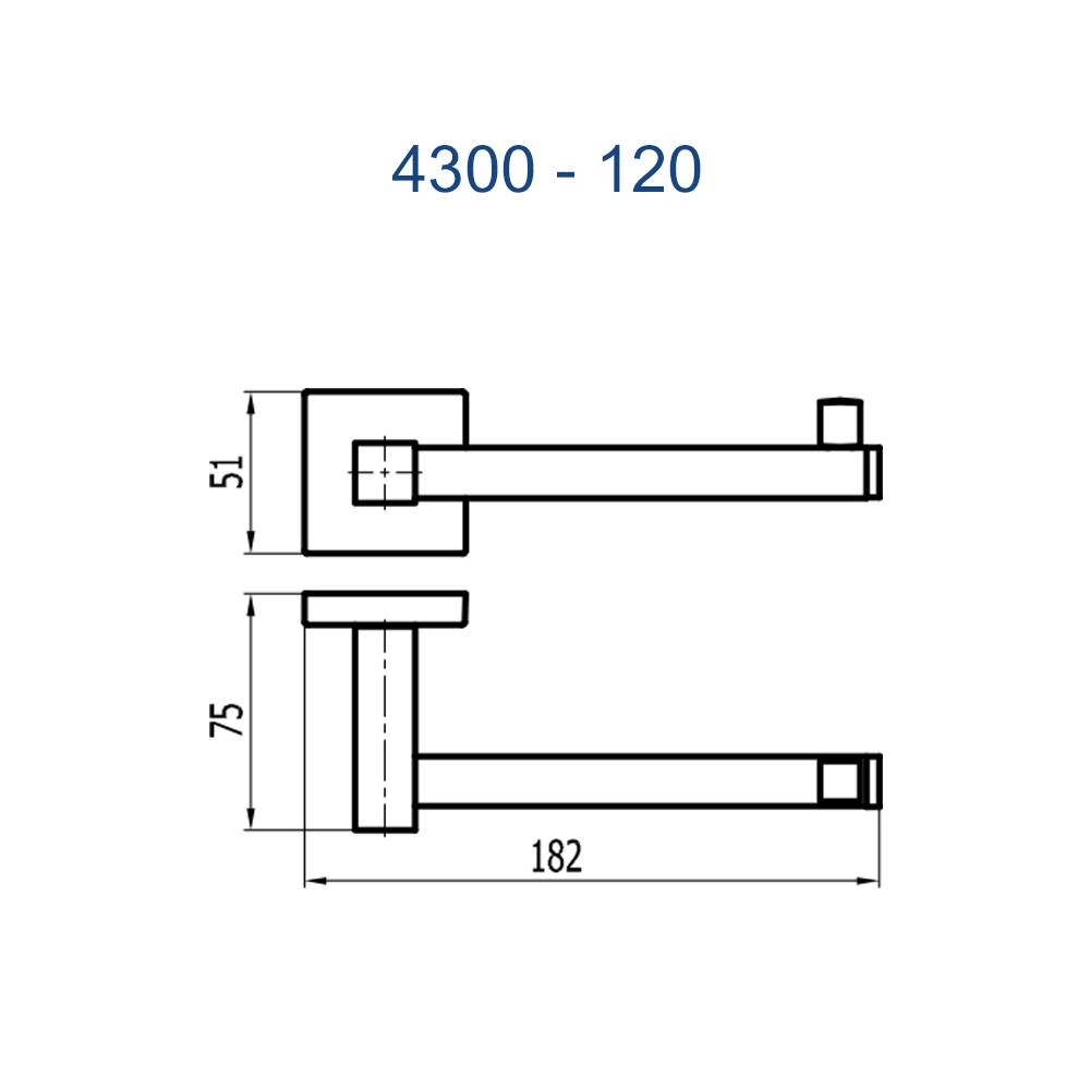 Papeleira sem Cobertura Versata 120 4300 BK120 Papeleira sem Cobertura Versata 120 4300 BK120