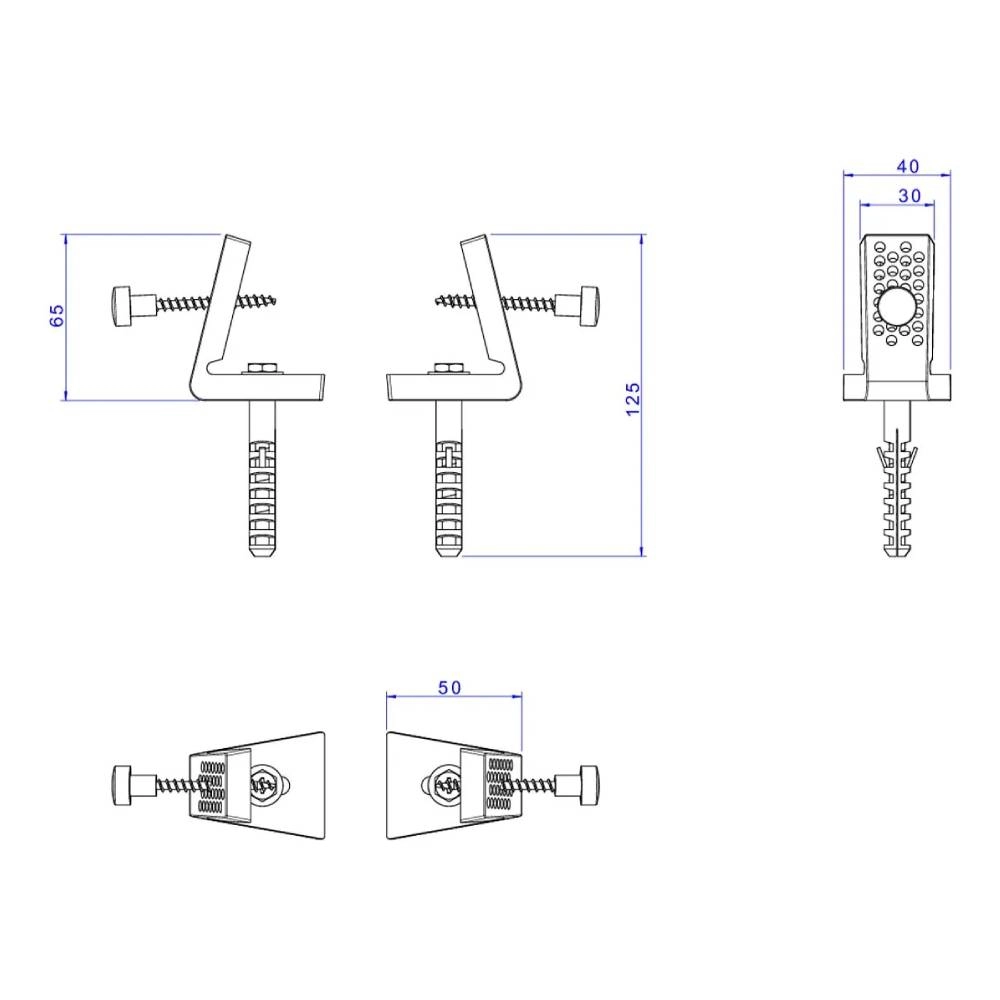 Parafusos para Fixação Lateral de Bacias e Bidês Deca Cromado SP.121.01 Parafusos para Fixação Lateral de Bacias e Bidês Deca Cromado SP.121.01