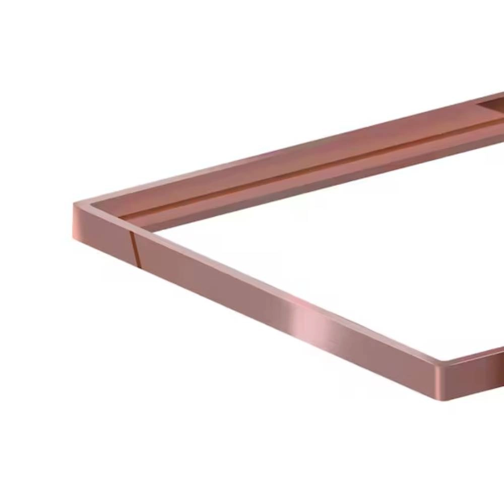 Porta Grelha Quadrado 10 cm x 10 cm Rose Gold  5572