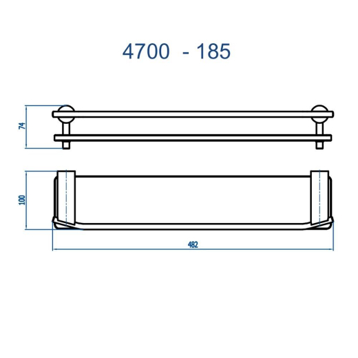 Porta Shampoo Lunna Fani 4700 BK185
