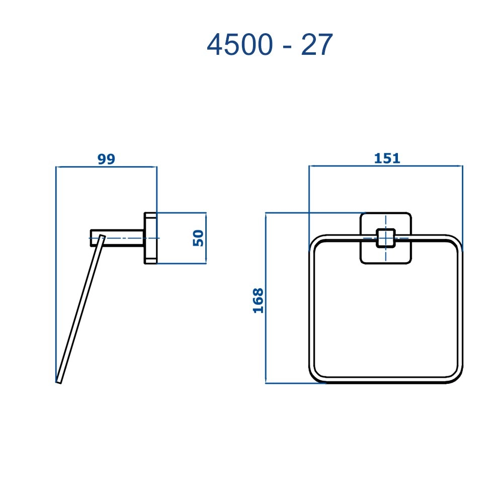 Porta Toalha Argola Liz Fani 4500 C27