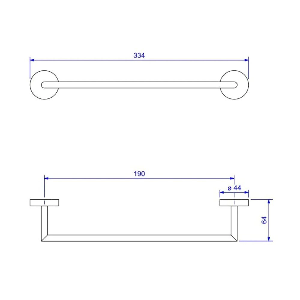 Porta Toalha Barra 30cm Cromado Deca 2040.C.030.DSC