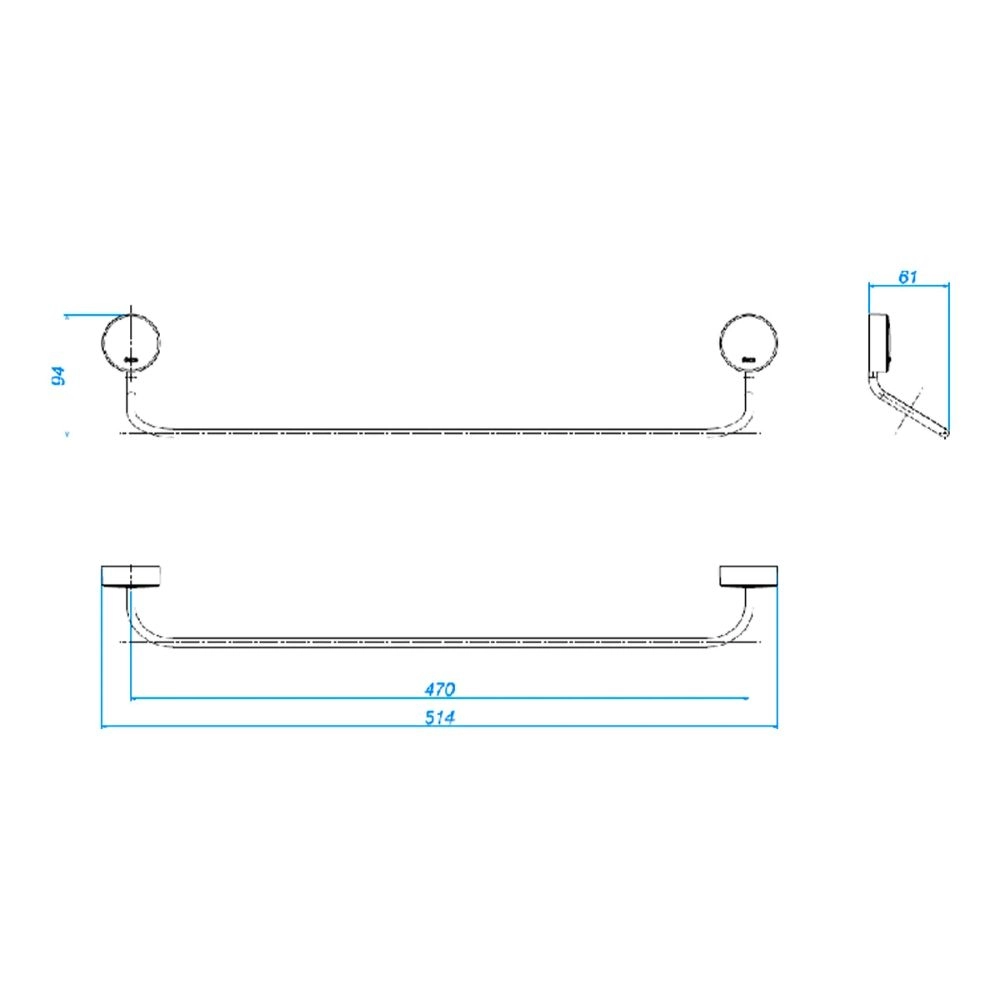 Porta Toalha Barra Deca Net 2040.C01