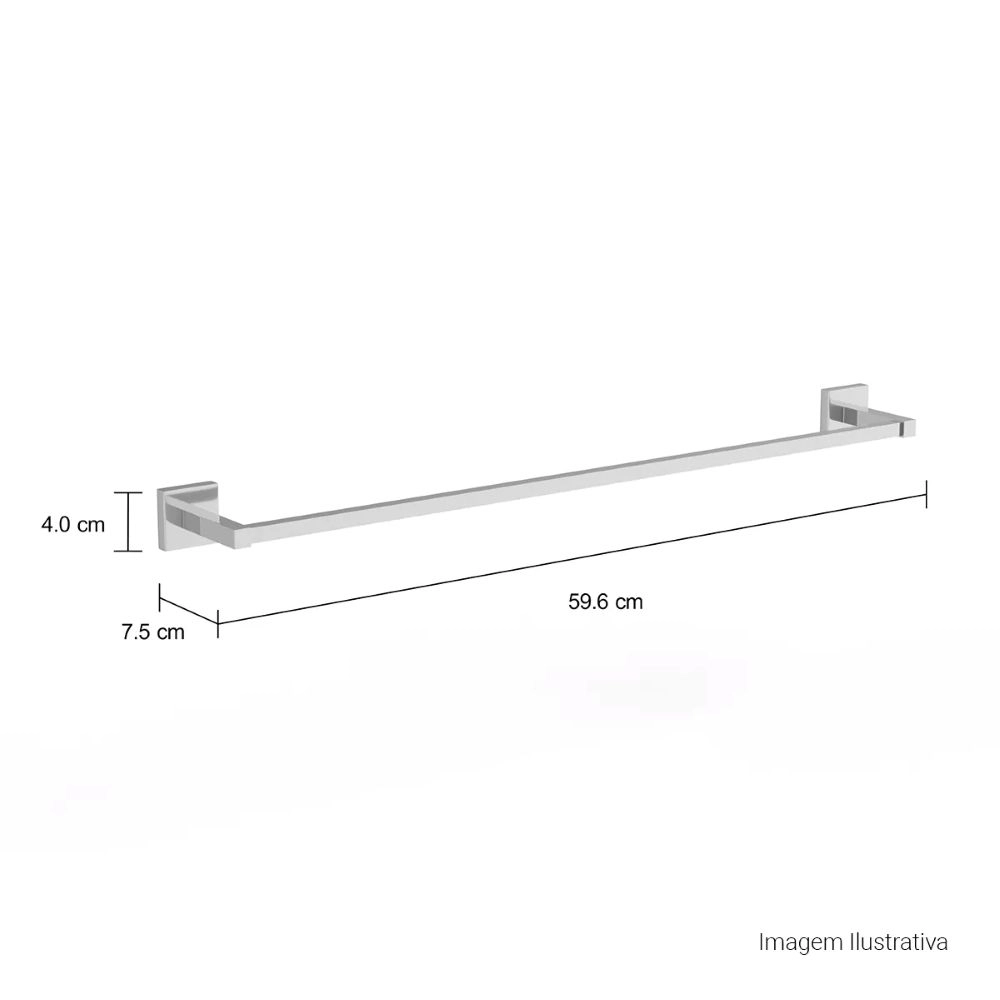 Porta Toalha Barra Deca Quadratta 2040.C83