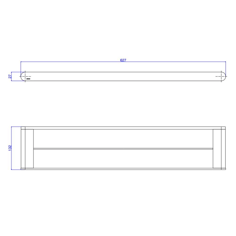Porta Toalha com Barra Dupla Deca CromadoCR 2042.C31.060