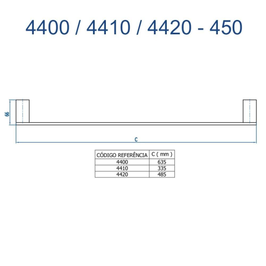 Porta Toalha Curto Horus Fani 4410 CH450 Porta Toalha Curto Horus Fani 4410 CH450