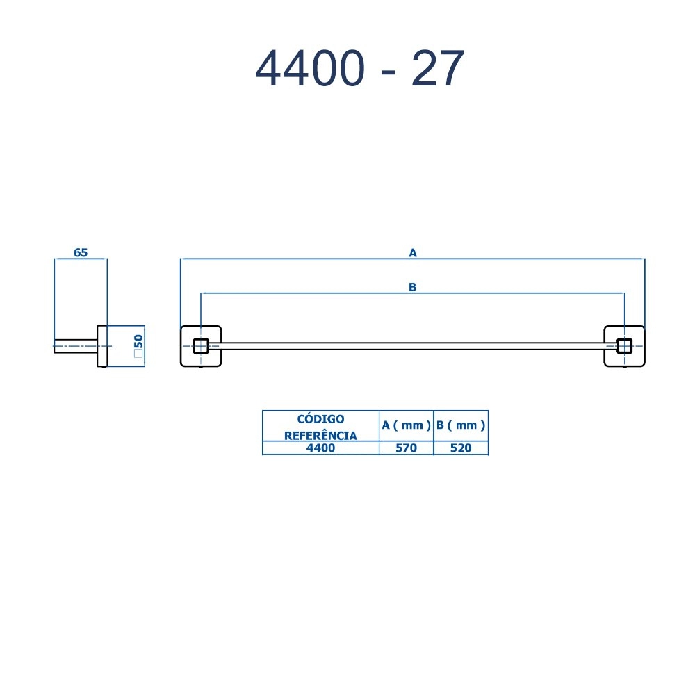 Porta Toalha Longo Liz Fani 4400 C27