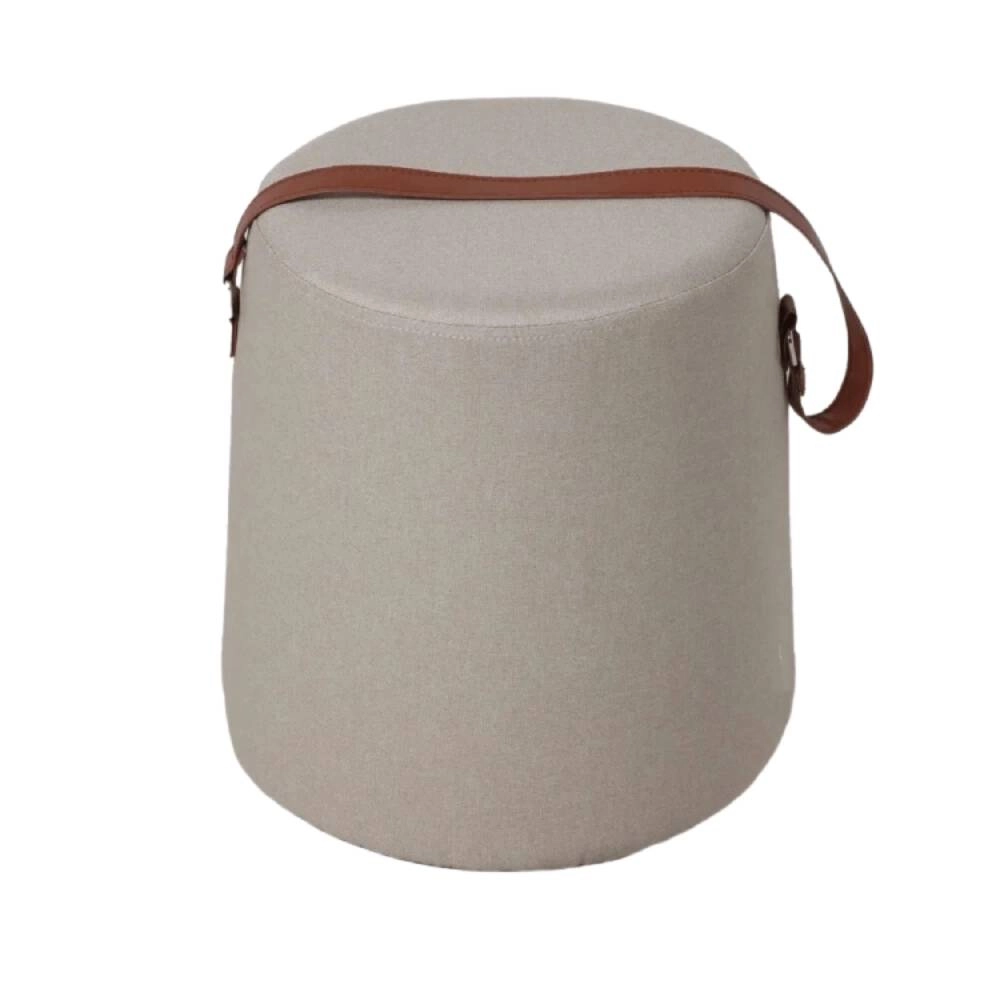 Puff Venus Pu Marron Tecido Nude Rivatti
