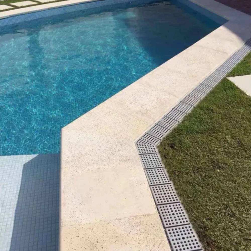 Ralo Fun Line 451 Vazada Em Pvc Cinza 50cm Ralo Linear