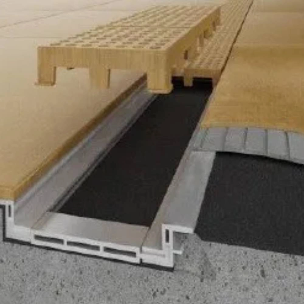 Ralo Fun Line 458 Vazada Em Pvc Madeira CL 50cm Ralo Linear 