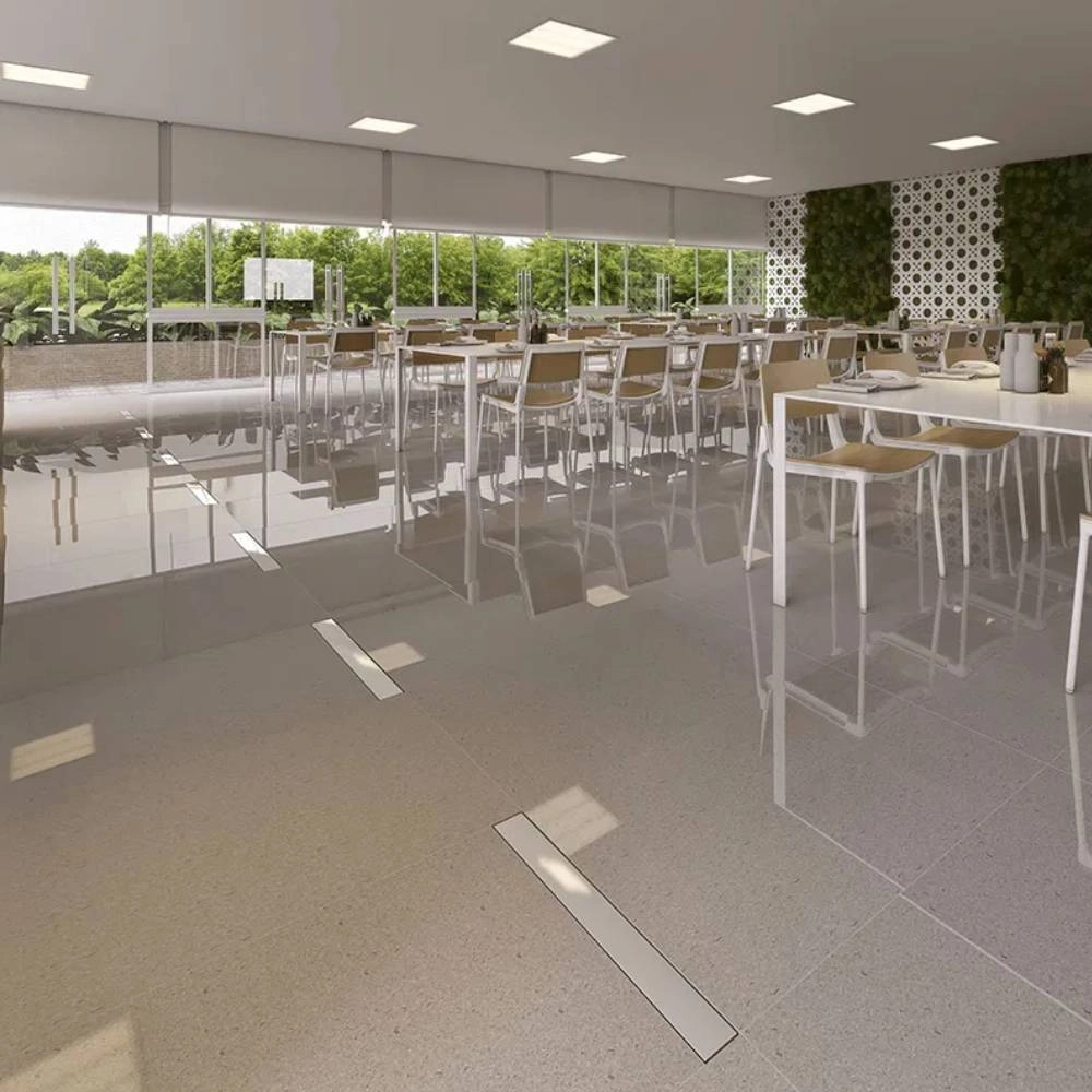 Ralo Linear 260 Elleve - Smart Tampa Inox 60 cm S/Sifão 