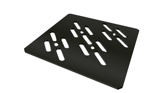 Ralo Linear 4026 Novii Grelha Quadrada 150mm Preta Fosco