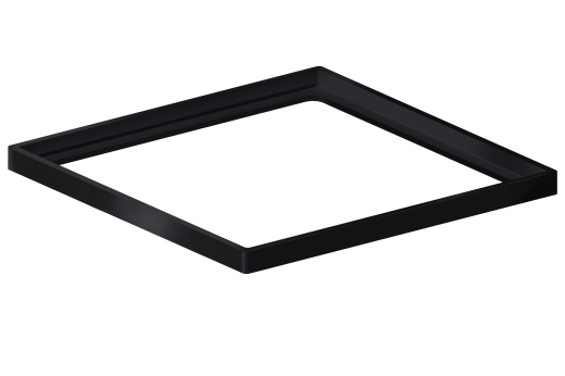 Ralo Linear 4188 Novii Porta Grelha Quadrado 150mm Preto Fosco