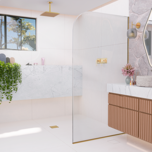 Ralo Linear 4244 Elleve Square Tampa Gold 15x15cm Ralo Linear 4244 Elleve Square Tampa Gold 15x15cm