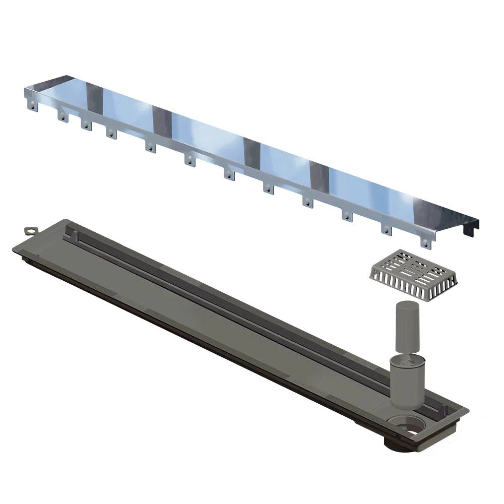 Ralo Linear 4252 Tampa Inox 50 cm Saída Extremidade Versatile 