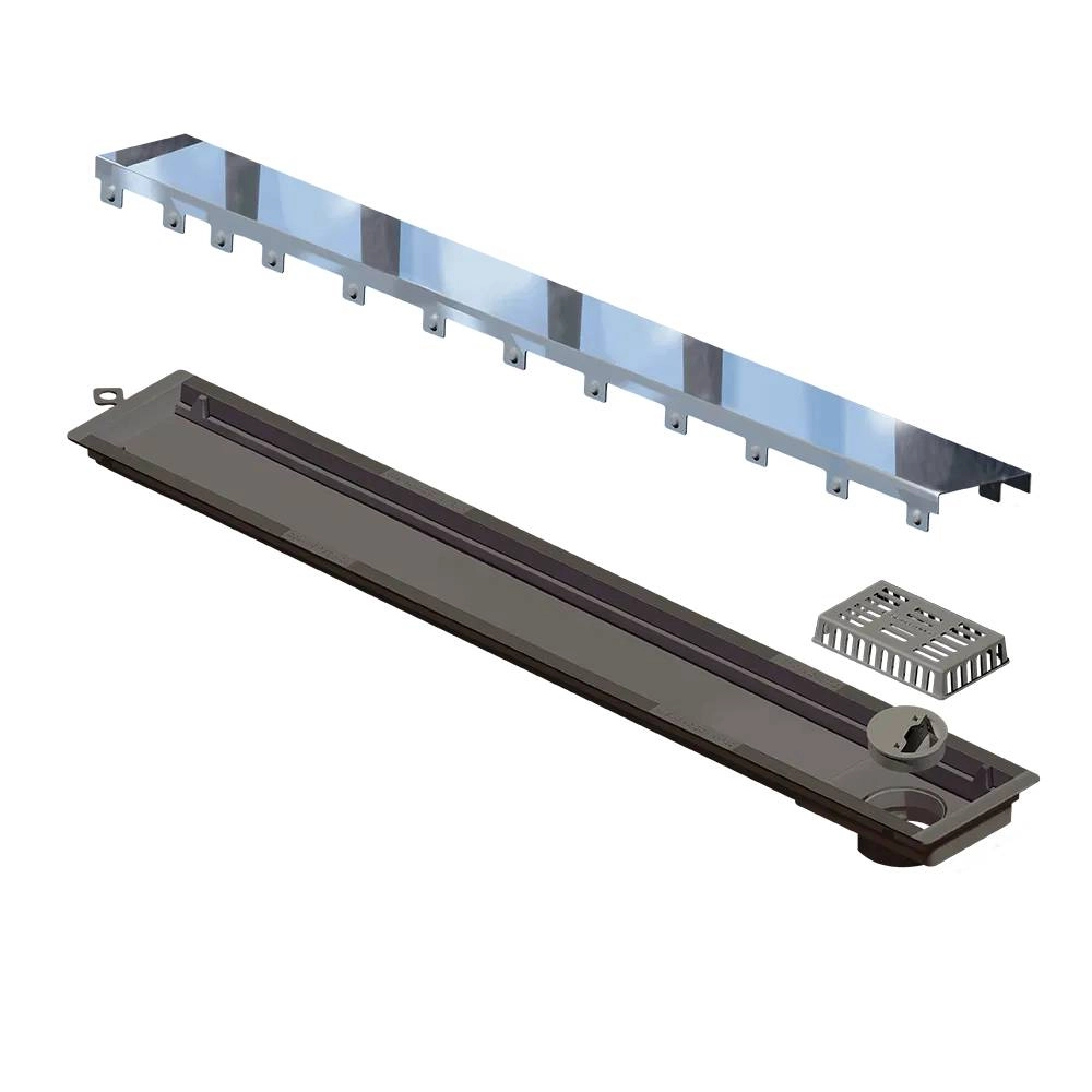 Ralo Linear 4252 Tampa Inox 50 cm Saída Extremidade Versatile 