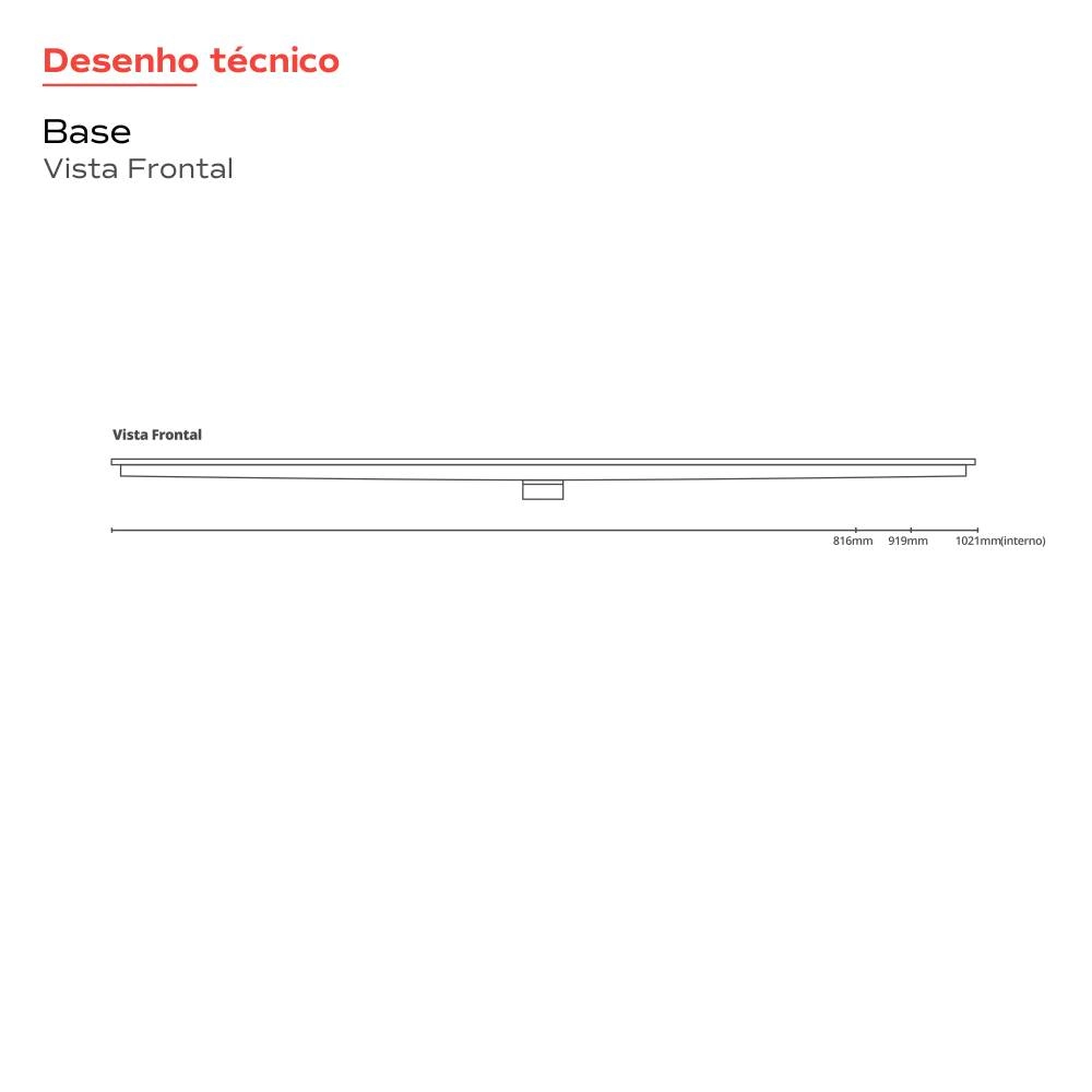 Ralo Linear Royal Com Tampa Oculta 90cm 132 RLSPO90 