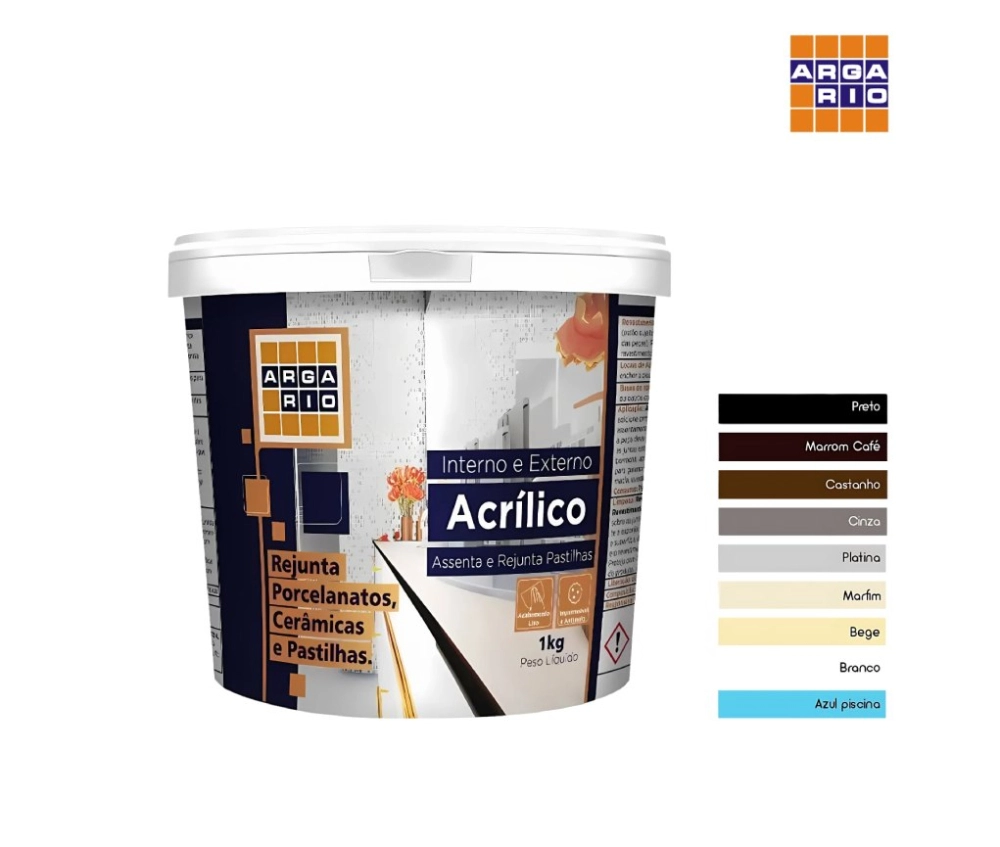 Rejunte Acrílico Argario Azul 1kg