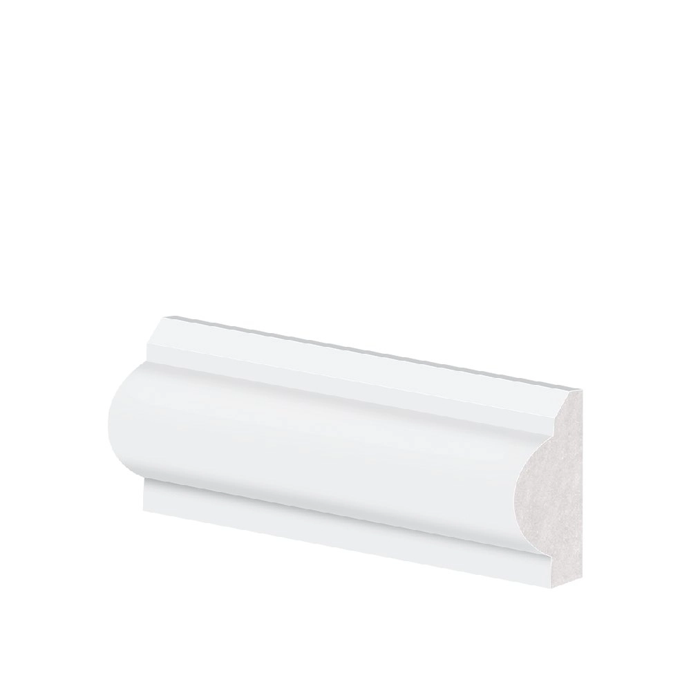 Rodameio Poliestireno Clássico 3x240cm Branco Arquitech 