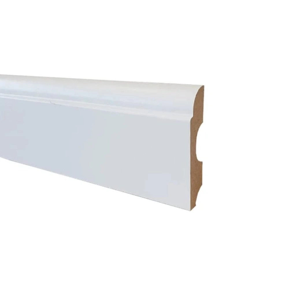 Rodapé Clean 01 Branco Nevada/Bruxelas Durafloor