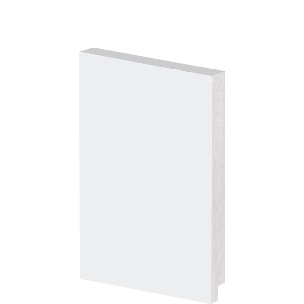 Rodapé Poliestireno Liso 15x240cm Branco Arquitech 