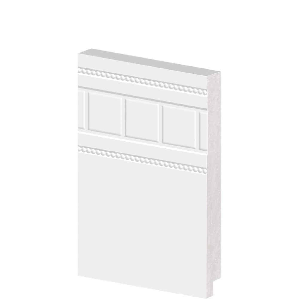 Rodapé Poliestireno Versalhes 15x240cm Branco Arquitech