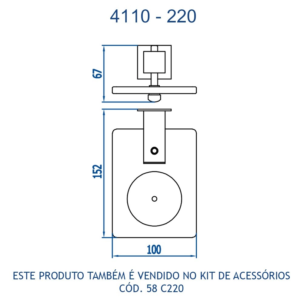 Saboneteira de Parede Bella Fani 4110 C220