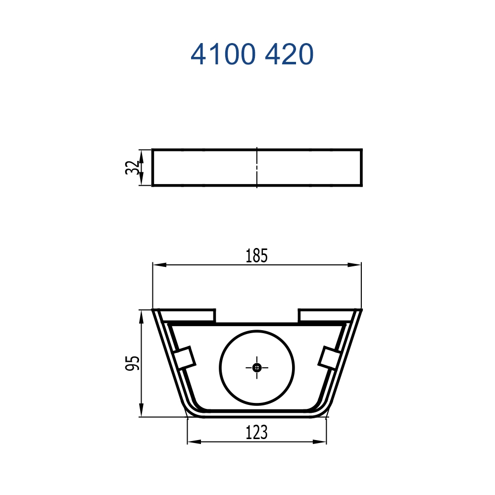 Saboneteira de Parede Fani 4100 CH420