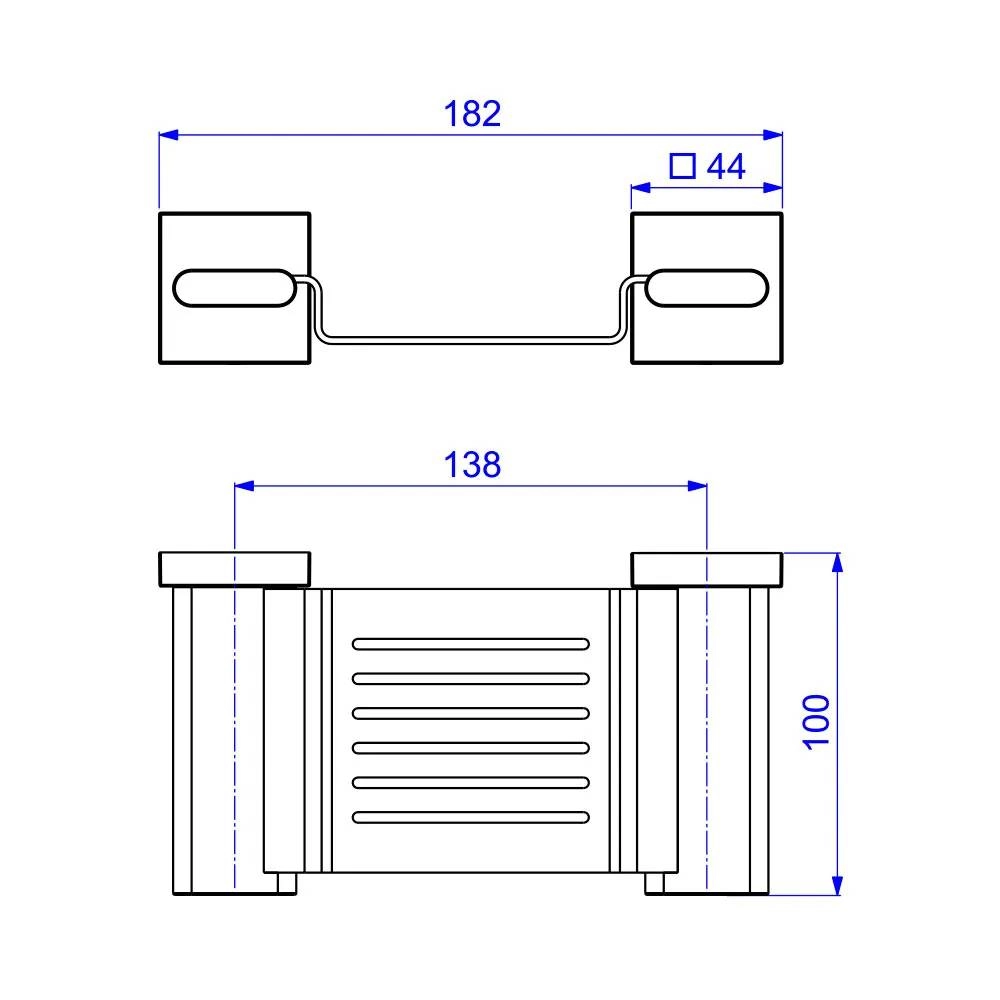 Saboneteira Parede Deca com base Metal Polo CR 2012.C33