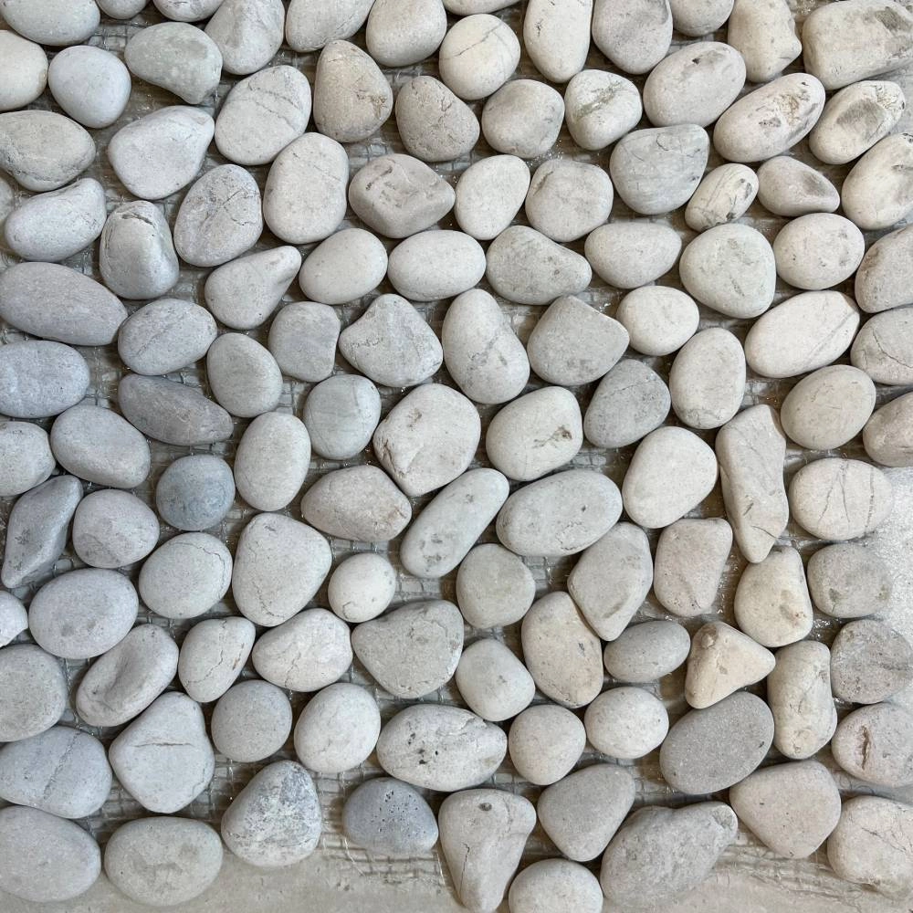 Seixo de Pedra Orna Medio Fosco 30x30 SX98 Branco PC