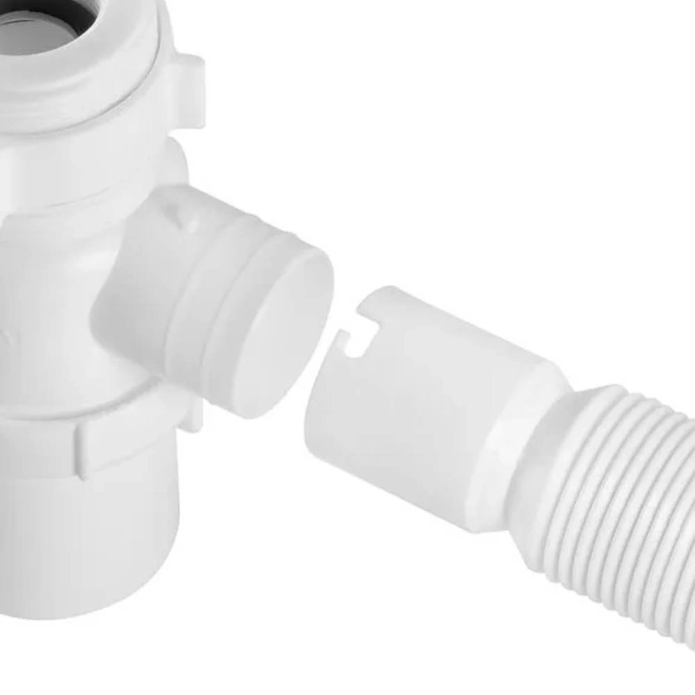 Sifão Sanfonado Universal Astral Copo SSUC Branco Sifão Sanfonado Universal Astral Copo SSUC Branco