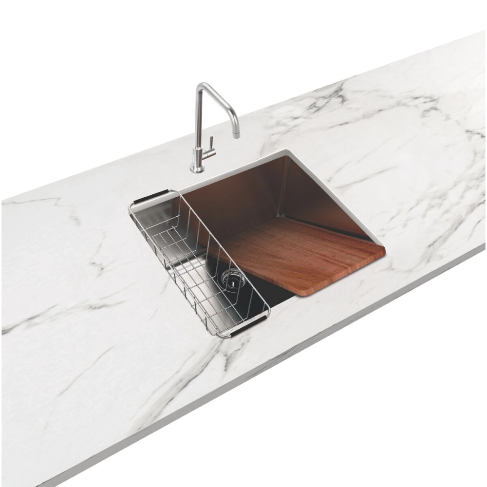 Tanque de embutir Tramontina Jumbo 92 L em Aço Inox 60x50 cm