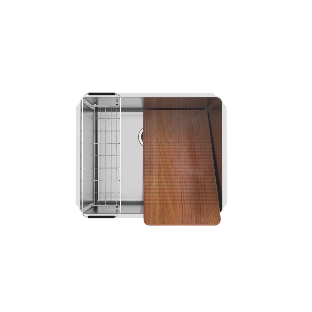 Tanque de embutir Tramontina Jumbo 92 L em Aço Inox 60x50 cm
