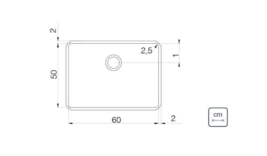 Tanque de embutir Tramontina Jumbo 92 L em Aço Inox 60x50 cm