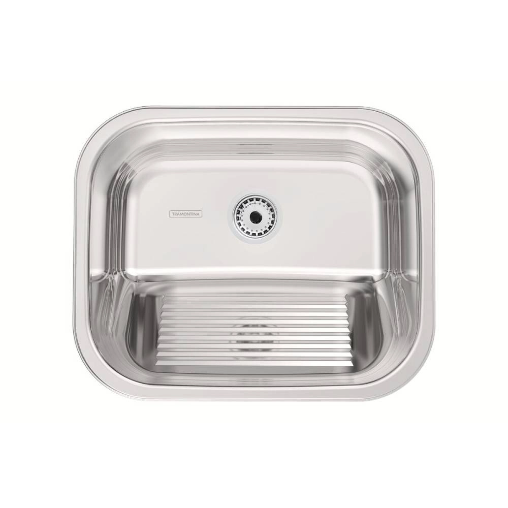 Tanque de Encaixe Tramontina Hera 34 L em Aço Inox Polido 50x40 cm 94400/407