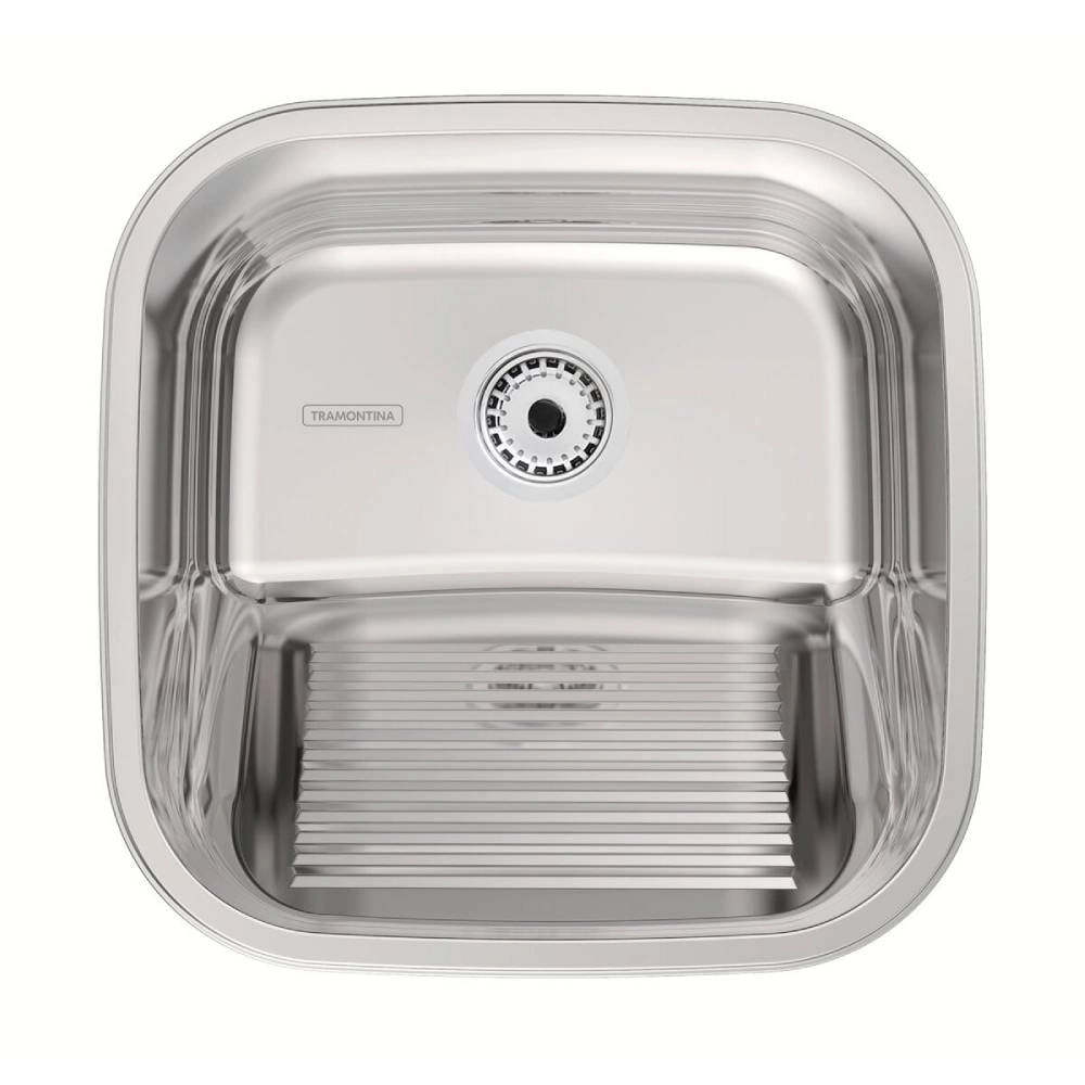 Tanque de Encaixe Tramontina Hera Compact 25 L em Aço Inox Polido 40x40 cm