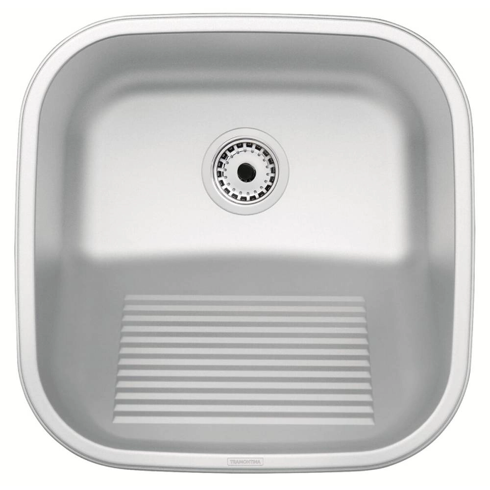 Tanque de Encaixe Tramontina Hera Compact 25L em Aço Inox Escovado 40x40 cm