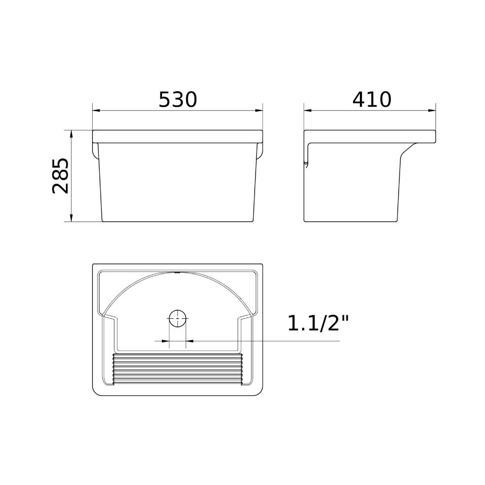 Tanque Suspenso 22L 530x410x285 Docol White Branco 