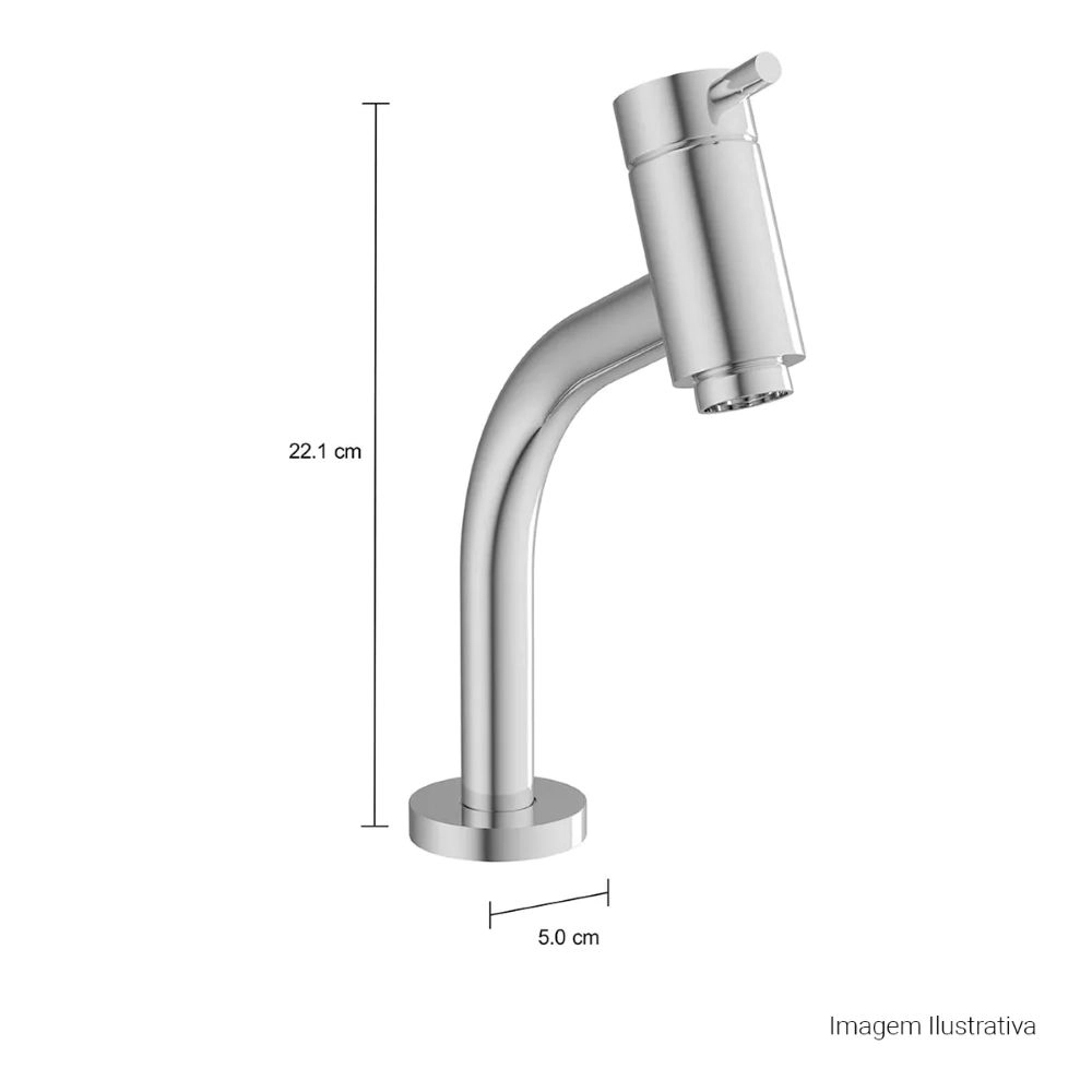 Torneira de Mesa Bica Baixa para Lavatório Deca Link 1197.C.LNK Torneira de Mesa Bica Baixa para Lavatório Deca Link 1197.C.LNK