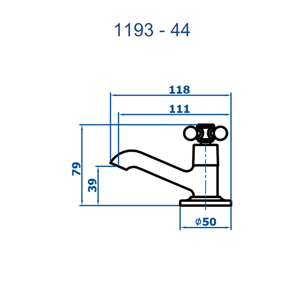 Torneira de Mesa Econômica para Lavatório 1193 C44