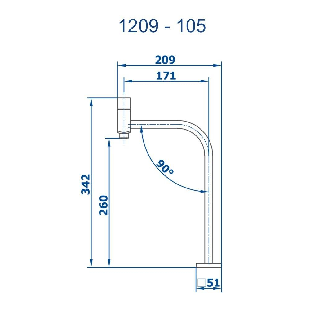 Torneira de Mesa Hera Fani1209-105 RV