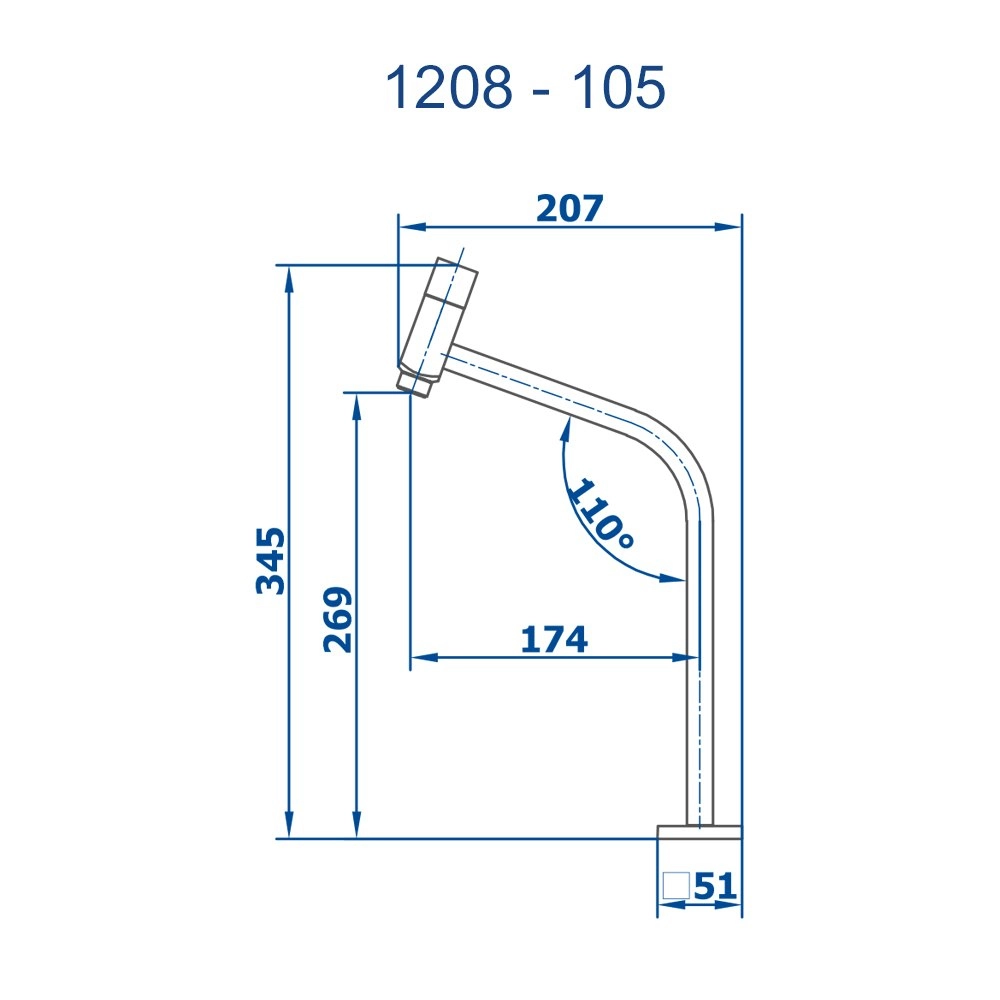 Torneira de Mesa Lavatório Hera Fani 1208 C105