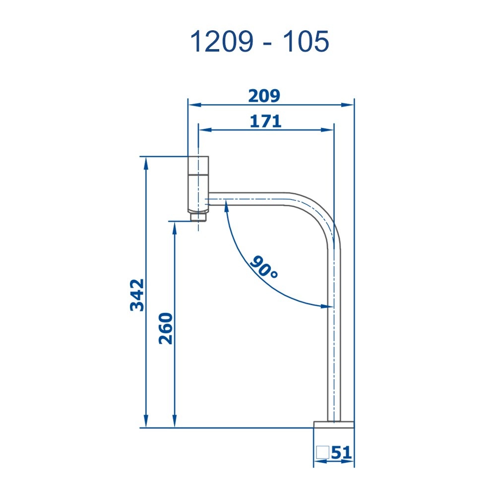 Torneira de Mesa Lavatório Hera Fani 1209 C105