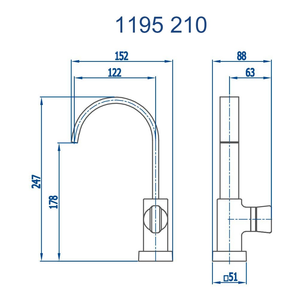 Torneira de Mesa Lavatório Prima Fani 1195 C210