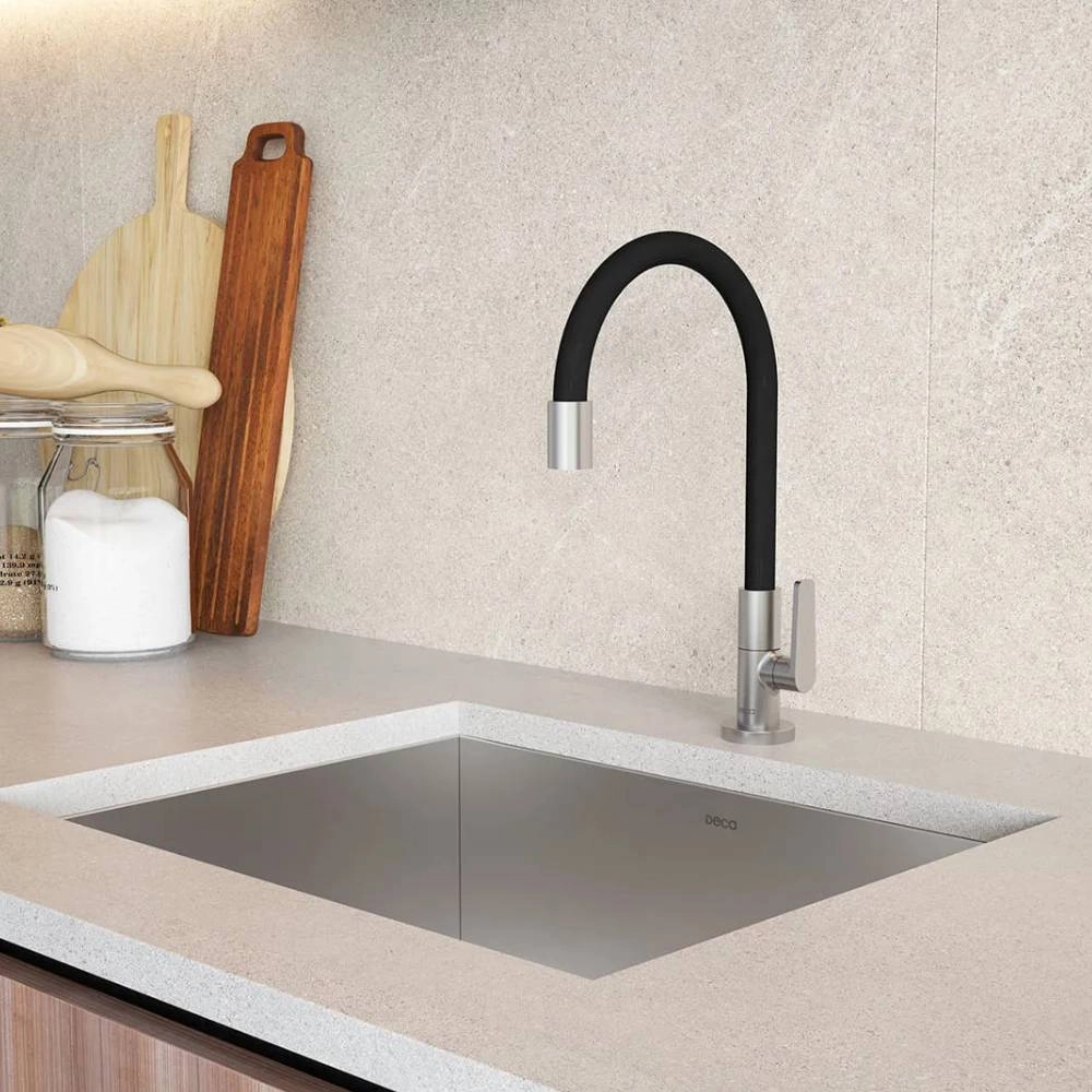 Torneira de Mesa para Cozinha com Bica Flexível Deca Motion CR FD 1167.C23.PT
