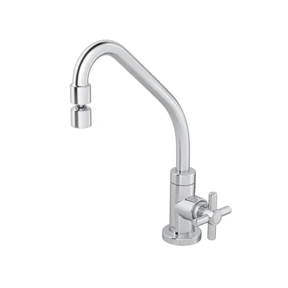 Torneira de Mesa para Cozinha com Bica Móvel Izy Cromado Deca 1167.C37